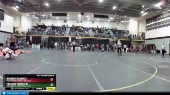 160 lbs Cons. Round 2 - Jayden Disbro, Milan Tribe Wrestling Club vs Mason Henrich, Mishawaka Wrestling Club