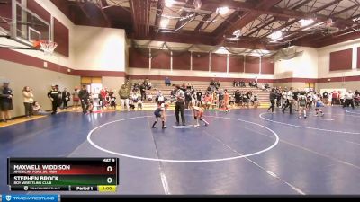 65 lbs Cons. Round 2 - Stephen Brock, Roy Wrestling Club vs Maxwell Widdison, American Fork Jr. High