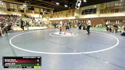 136 lbs Cons. Semi - James Box, Team Temecula /Pin Club vs Elias Delis, 951 Wrestling Club