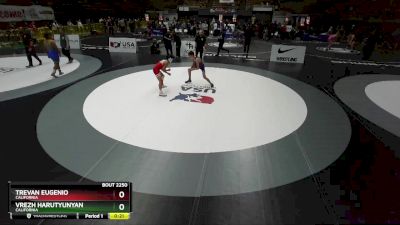 113 lbs 3rd Place Match - Vrezh Harutyunyan, California vs Trevan Eugenio, California