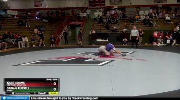 141 lbs Cons. Semi - Gabe Adams, Kentucky Wesleyan vs Sabian Russell, Quincy