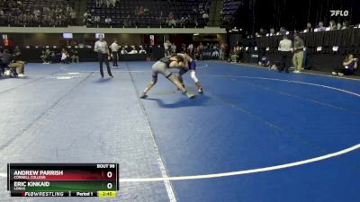 157 lbs Quarterfinal - Eric Kinkaid, Loras vs Andrew Parrish, Cornell College