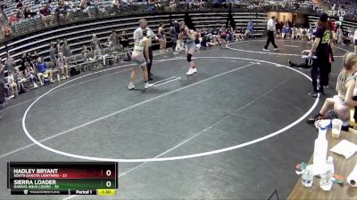 120 lbs Round 5 (6 Team) - Sierra Loader, Kansas Aqua Lizard vs Hadley Bryant, South Dakota Lightning