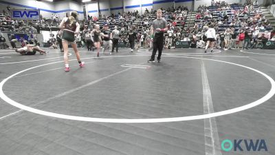 91 lbs Rr Rnd 1 - Madisson Lopez, Clinton Youth Wrestling vs Blakelee Gardner, Blanchard Wrestling Club