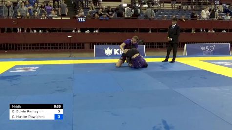 Brady Edwin Ramey vs Cameron Hunter Rowlan 2024 Pan IBJJF Jiu-Jitsu No-Gi Championship