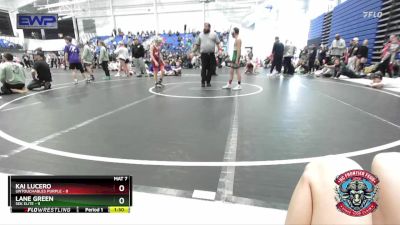 88 lbs Placement (4 Team) - Kai Lucero, Untouchables Purple vs Lane Green, SEK Elite