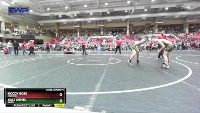 115 lbs Cons. Round 4 - McCoy Boss, Fredonia vs Kolt Demel, Derby