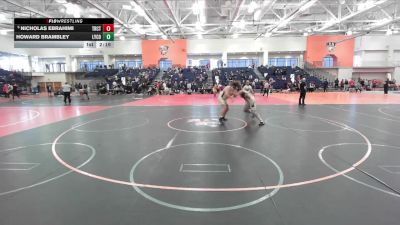285 lbs Champ. Round 2 - Nicholas Ebrahimi, Trinity (CT) vs Howard Brambley, Lycoming