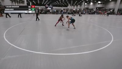 106 lbs Cons. Sub-quarters - Julian Bigueur, California vs Aiden Ritz, Eaglecrest Wrestling Club