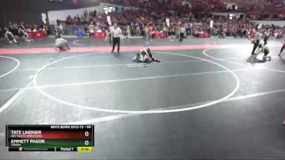 95 lbs Cons. Round 3 - Tate Lindner, IGH Youth Wrestling vs Emmett Pagor, Tomah