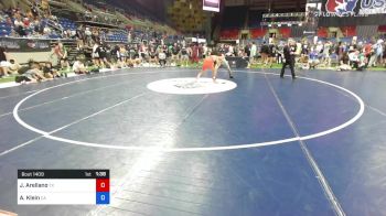 113 lbs Cons 32 #2 - Jonah Arellano, Texas vs Aaron Klein, California