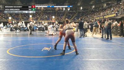 120 lbs Round Of 32 - Benjamin Sulkosky, Marion Center vs Luca Kirelawich, Tulpehocken