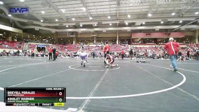 110 lbs Cons. Round 1 - Breyell Perales, Iron Grapplers vs Kinsley Warner, Kansas Young Guns