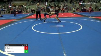 73 lbs Rr Rnd 1 - Dawson Back, RAW vs Jayden Beard, Tulsa Blue T Panthers