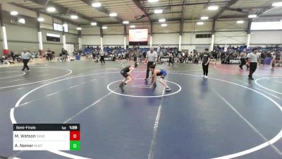 102 lbs Semifinal - Maxx Watson, Sandpoint Legacy WC vs Alijah Nemer, Mustang WC