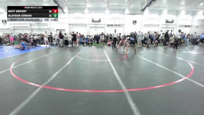 O-135 lbs 5th Place - Matt Seifert, OH vs Blayson Jordan, GA