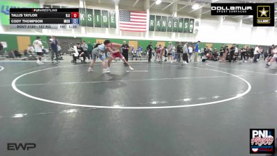 157 kg Rr Rnd 2 - Tallis Taylor, Illinois vs Cody Thompson, Michigan Premier WC