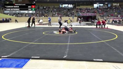 144 lbs Cons. Round 5 - Carson Nance, Anderson County vs Liam Gutierrez, Frederick Douglass