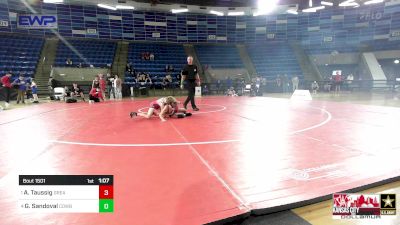 77 lbs Final - Andrew Taussig, Greater Heights Wrestling vs Graham Sandoval, Cowboy Wrestling Club