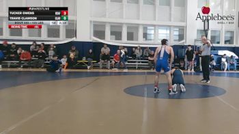 125 lbs Quarterfinal - Tucker Owens, Air Force vs Travis Clawson, Clarion