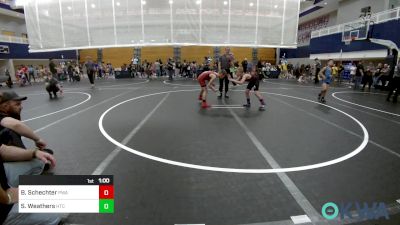 80 lbs Consolation - Brody Schechter, Perry Wrestling Academy vs Skyler Weathers, Hinton Takedown Club