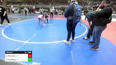 101 lbs Rr Rnd 3 - Aubrey Gonzales, Duran Elite vs Gemma Nordberg, Cyclones Wrestling