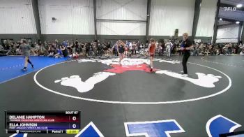 81-88 lbs Cons. Semi - Delanie Hampton, Thunder Mountain Wrestling Club vs Ella Johnson, Port Angeles Wrestling Club