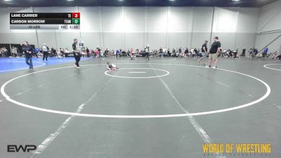 40 lbs Quarterfinal - Lane Carrier, Tulsa Elite 9U vs Carson Morrow, Team Savage 9U