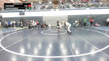 120 lbs Round 2 - Carson Peebles, Cougar Club Wrestling vs Liam Breen, Twin Falls High School Wrestling