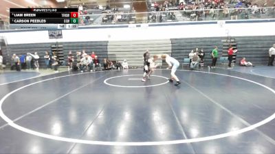 120 lbs Round 2 - Carson Peebles, Cougar Club Wrestling vs Liam Breen, Twin Falls High School Wrestling