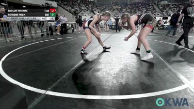 117 lbs Consi Of 8 #2 - Taylor Harris, Team Tulsa Wrestling Club vs Rowdie Peck, Hinton Takedown Club