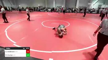 144 lbs Consi Of 8 #2 - Grant Anderson, Mad Dawg vs Rowdy Crump, Ruis Wr Ac