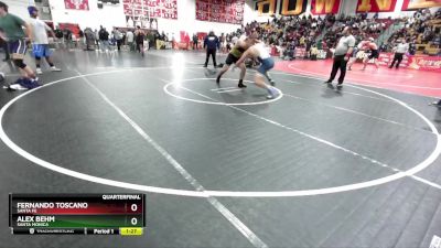 215 lbs Quarterfinal - Alex Behm, Santa Monica vs Fernando Toscano, Santa Fe