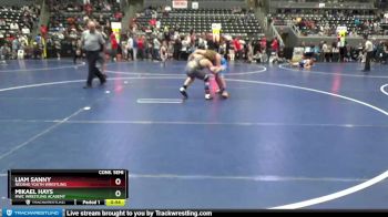 130 lbs Cons. Semi - Mikael Hays, MWC Wrestling Academy vs Liam Sanny, Neosho Youth Wrestling