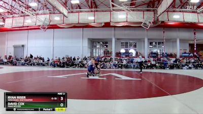 174 lbs Quarterfinal - David Cox, Manchester vs Ryan Riser, Wisconsin-Whitewater