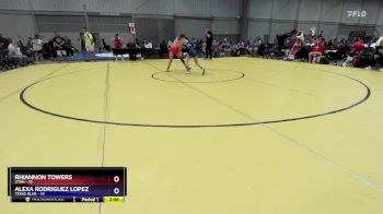 100 lbs 4th Wrestleback (16 Team) - Rhiannon Towers, Utah vs Alexa Rodriguez Lopez, Texas Blue