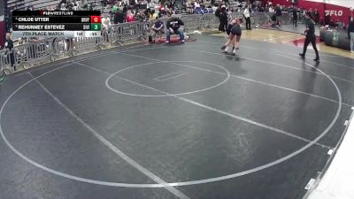 130 lbs 7th Place Match - Rehunney Estevez, Sierra Vista vs Chloe Utter, Deer Valley High School