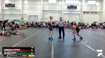 138 lbs Round 4 (8 Team) - Braden Durst, All American vs Christian Martino, Glasgow WA