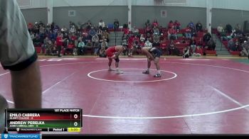 133 lbs Finals (2 Team) - Emilo Cabrera, Olivet College vs Andrew Perelka, John Carroll Univ