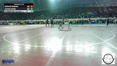 160 lbs Round Of 16 - Quinton Benitez, Chickasha Wrestling vs Jaydan Gates, Gore Public Schools