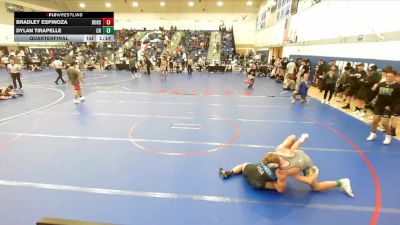 165 lbs Quarterfinal - Bradley Espinoza, Brea Olinda High School vs Dylan Tirapelle, Clovis High