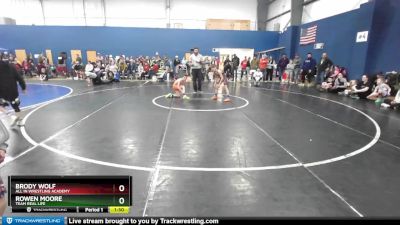 80 lbs Champ. Round 2 - Brody Wolf, All In Wrestling Academy vs Rowen Moore, Team Real Life