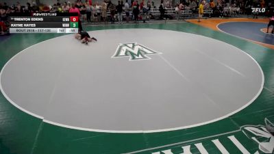 117-130 lbs Cons. Round 1 - Trenton Edens, Kewanee vs Kayne Hayes, Pekin High Schhol