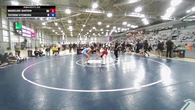 U20 Women - 62 lbs Cons. Round 4 - Madeline Barton, MO vs Taydem Uyemura, HI