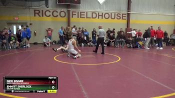 165 lbs 7th Place Match - Nick Singer, Faith Christian Academy vs Emmitt Sherlock, Gilman School