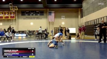 116 lbs Champ. Round 1 - Charlee Shuler, Presbyterian College vs Natalia Sanchez, Emory & Henry