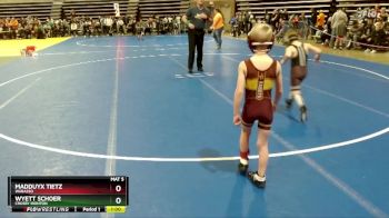 60 lbs Cons. Round 2 - Wyett Schoer, Crosby Ironton vs Madduyx Tietz, Wabasso