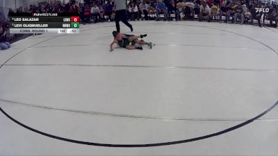 20 lbs Cons. Round 1 - Leo Salazar, Lincoln Squires Wrestling Club vs Levi Oligmueller, Wisner Rec Wrestling Club