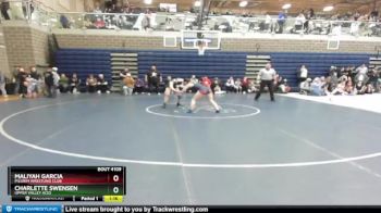 114/120 Quarterfinal - Maliyah Garcia, Pilgrim Wrestling Club vs Charlette Swensen, Upper Valley Aces