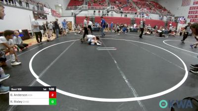 73 lbs Rr Rnd 1 - Bryce Anderson, Ada Youth Wrestling vs Ryder Risley, Division Bell Wrestling